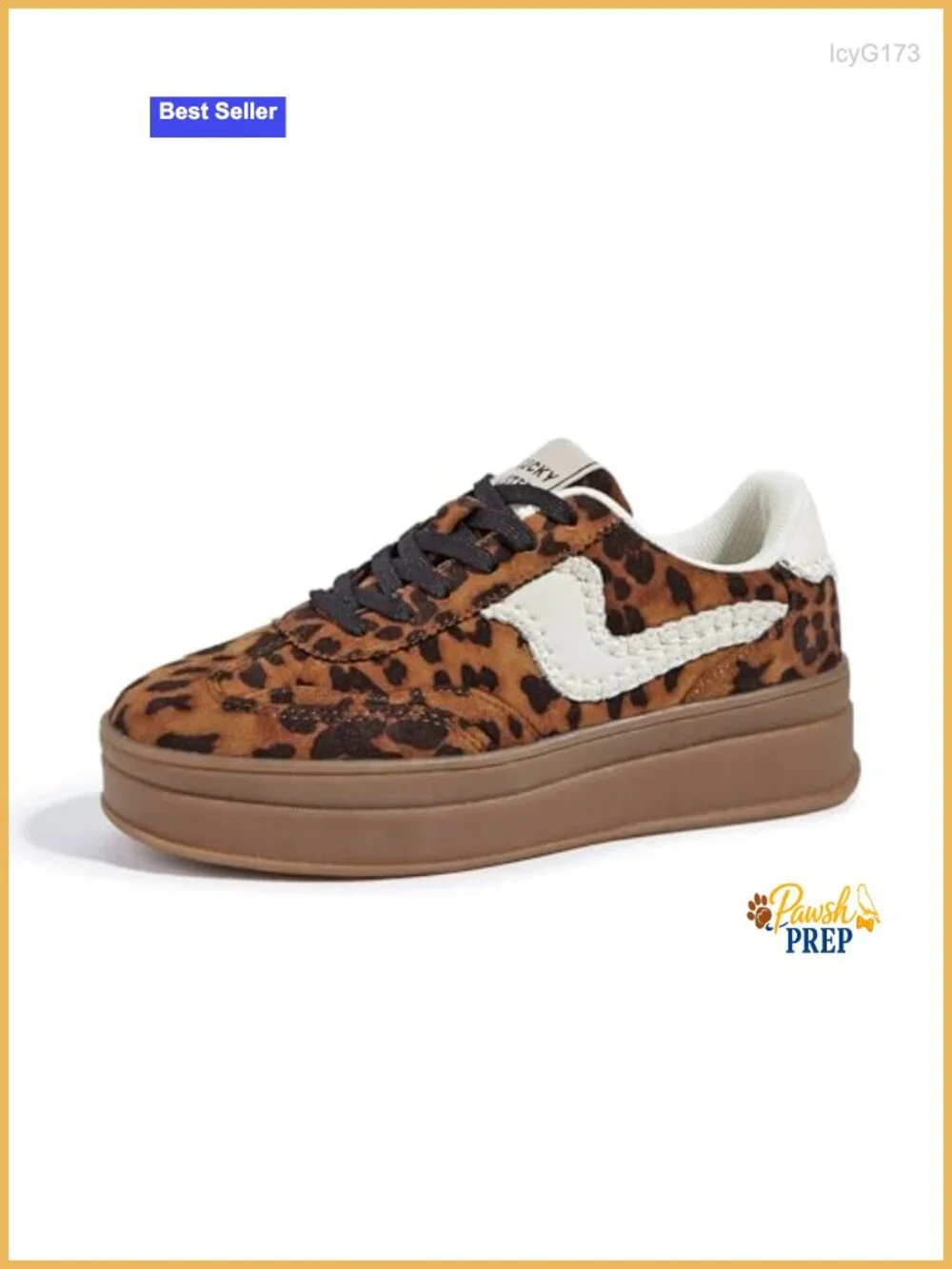 Platform Fashion Sneakers Thick Sole Suede Genuine Leather Classic Gum Sole Low